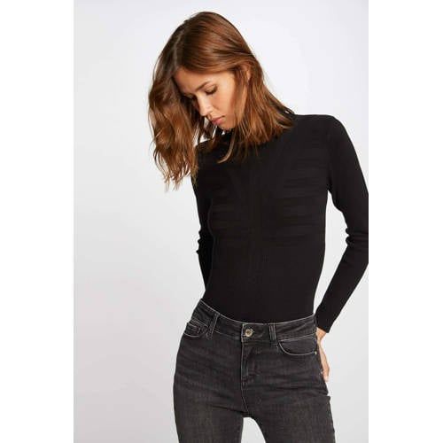 Morgan fine knit sweater black