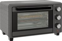 HOMCOM Mini Oven 21L 1400W 100-230°C 60 Min. Timer met venster Grijs