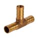 Merkloos Prime Gear Slangaansluiting Messing T-stuk - 3-weg Connector - Voor Perslucht/Olie/Gasleiding - Eenvoudig te Installeren - Greepdiameter 10 mm