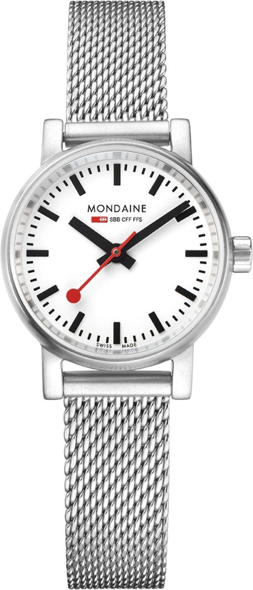 Mondaine Evo II MSE.26110.SM - Polshorloge - Staal - Zilverkleurig - Ã˜ 26 mm