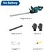 Cisaille à haies sans fil - Cisaille de jardin électrique - Moteur sans balai - 3000 tours par minute - Lame de 50,8 cm - Tête pivotante à 180° - Sans batterie