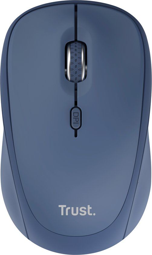 Trust Yvi+ Draadloze Muis - Multi-device - Stille Knoppen - Compact - Blauw