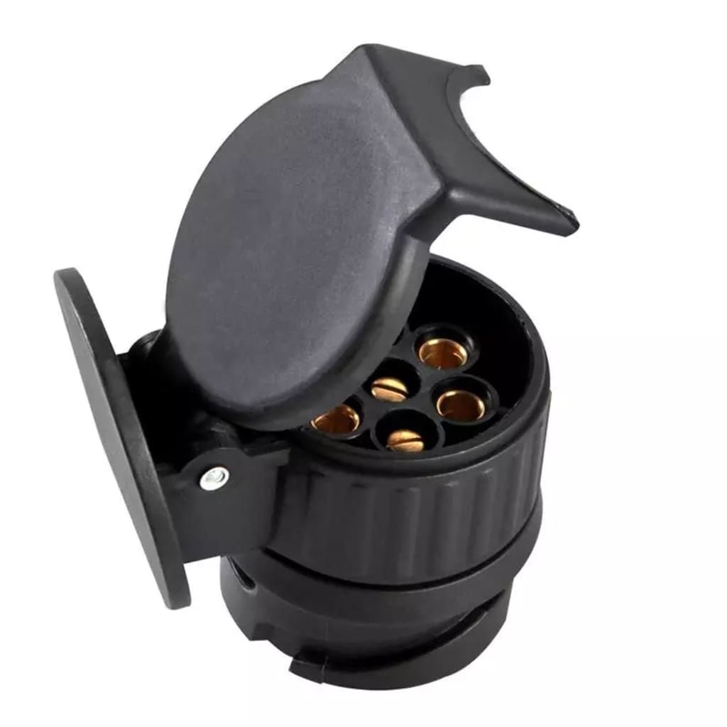 ProPlus korte verloopstekker 13-7-polig 12V 7 cm zwart in blister