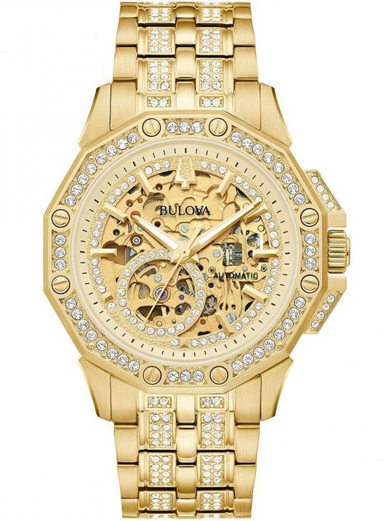 Bulova Octava 98A292 Heren Horloge - Goudkleurig - 42 mm