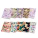 Pigna Nature Flowers Notitieboek, A4, vierkant, 4 mm, zonder rand, verpakking van 10 stuks, verschillende kleuren