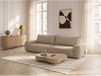 HONORE Canapé convertible droit 3 places tissu chenille