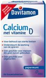 Davitamon Calcium Vitamine D3 Pepermunt - 4 x 60 kauwtabletten - Voordeelverpakking