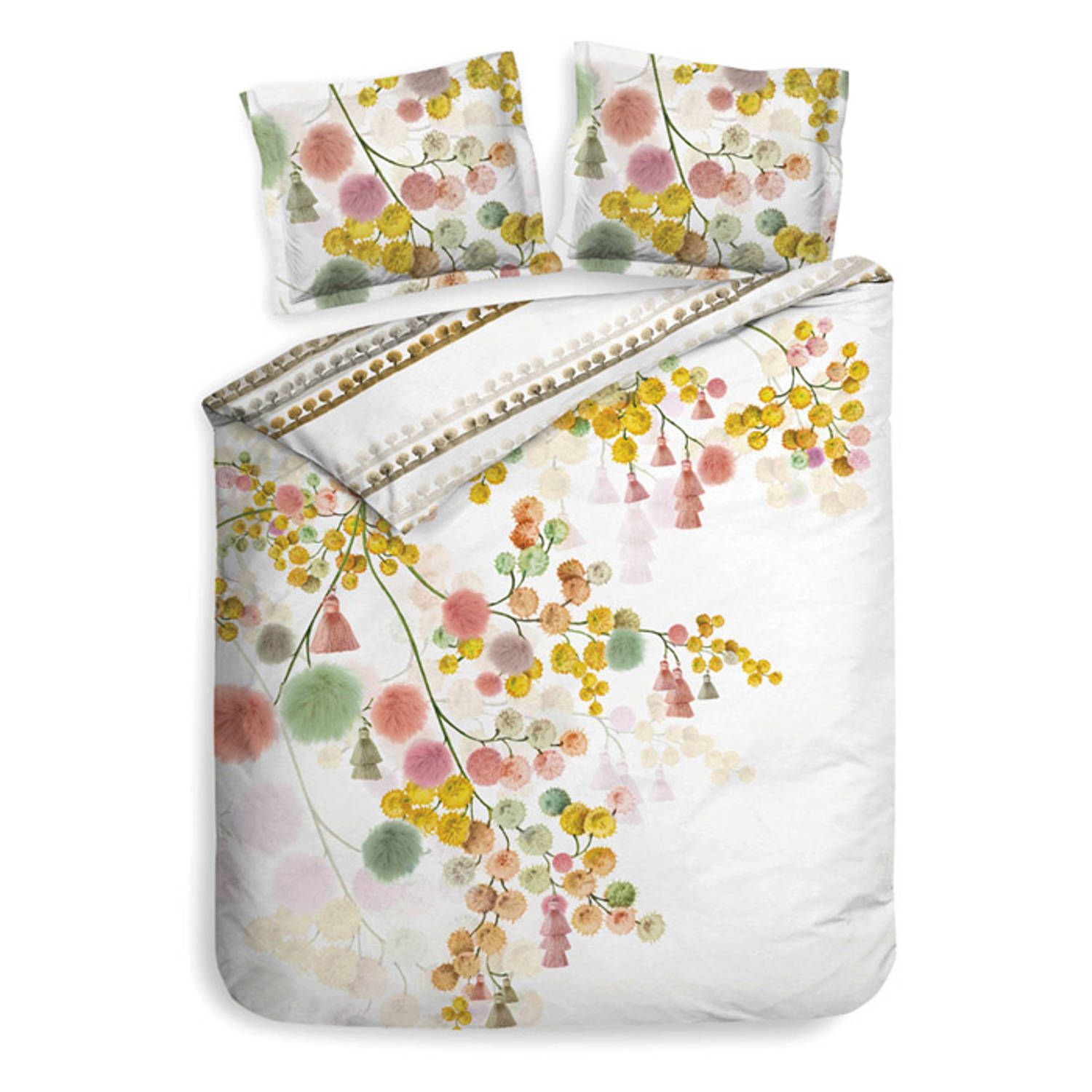 Heckett & Lane dekbedovertrek daniel - multi - 1-persoons 140x200/220 cm