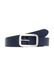 s.Oliver Leren riem met rechthoekige sluiting en logo-details, intens blauw, 105 cm