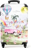 NoBoringSuitcases.com Kinderkoffer Meisje Unicorn Roze Hardcase Trolley 55x35x20cm