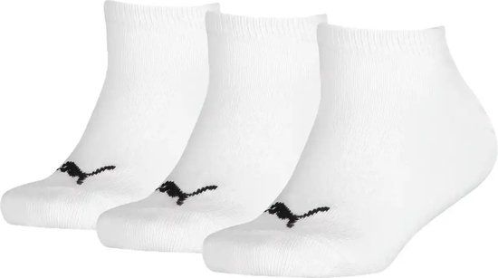 Puma 3-paar kindersneaker sokken - Invisible - 38 - Wit