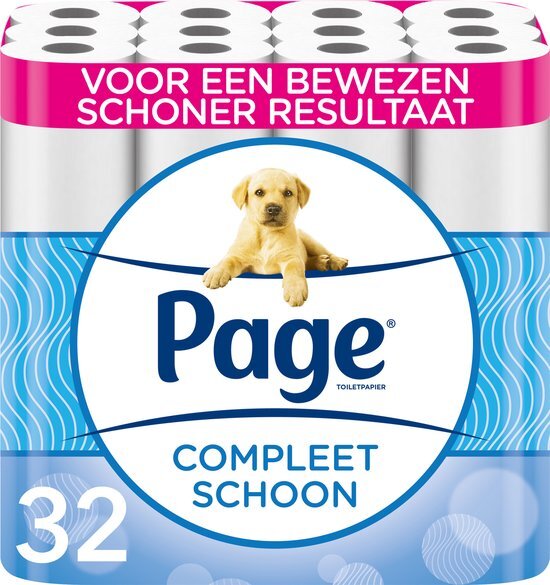 Page toiletpapier - 32 rollen - Compleet schoon wc papier - met een vleugje katoen