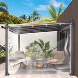 Merkloos / Sans marque Stroom Commerce B.V. Transparant zeildoek 2 x 3 m met ringen 0,3 mm PVC waterdichte regenhoes