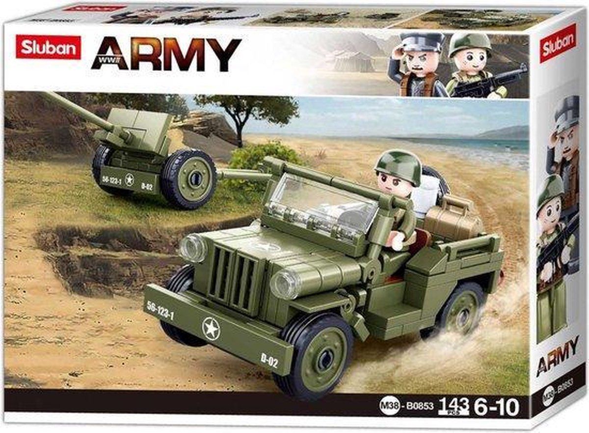 Sluban M38-B0853 - Iconische Geallieerde Jeep