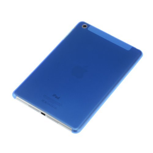 doupi UltraSlim hoes compatibel met iPad Mini (1e gen.), ultradunne fijne matte telefoonhoes cover bumper bescherming schaal hard case zakbescherming design beschermhoes, blauw