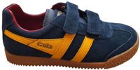 Gola Harrier strap Blauw Kinderen Unisex Lage Sneakers Leer Suède Klittenband Maat 34