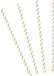 Talking Tables - 20 gouden gestreepte papieren rietjes