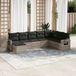 Maison Exclusive - Ensemble de jardin, 8 pièces, avec coussins, en polyrotin gris clair