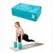 XTREXO EVA-yogablok, blauw, 140 x 220 x 70 mm, ideaal voor yoga, pilates of revalidatie, stabiel en comfortabel in gebruik, gemaakt van duurzaam EVA-schuim
