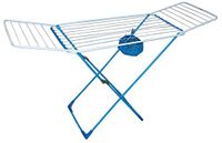 Tecrilana Droogrek, roestvrij staal, wit en blauw, 175 x 51 x 95 cm