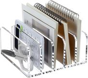 Merkloos / Sans marque Wan GmbH Bureau organizer met 5 vakken - Transparante brievenhouder voor documenten en boeken