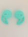 KELERINO. Anti-slip siliconen earhooks / earhoox / oorhaken geschikt voor Airpods 1 & 2 - Mintgroen