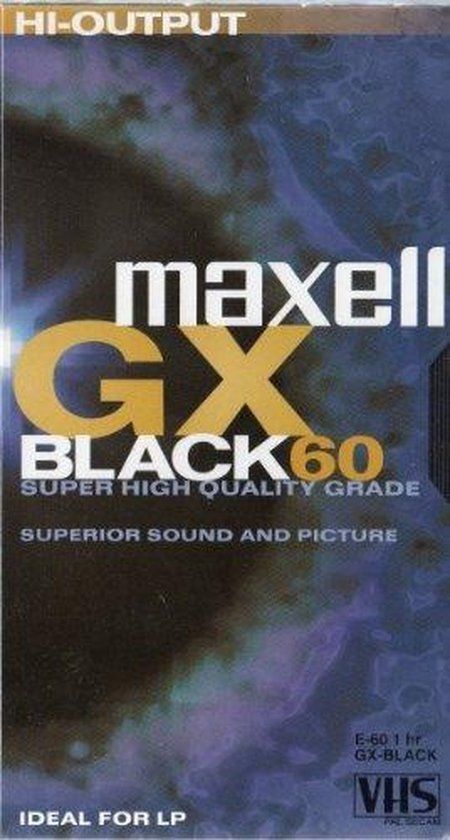 Maxell E 60 GX BLACK X Videoband - EAN: 4902580429812