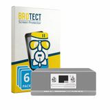 BROTECT Screenprotector 6 Stuks voor TechniSat Digitradio 372 CD Beschermglas transparant