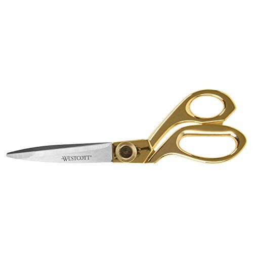 Westcott 8-inch Stainless Steel Gold Scissors for Office and Home