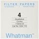 WHATMAN 1004110 Whatman standaard kwalitatief filterpapier Grade 4