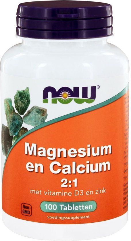 NOW Magnesium & Calcium 2:1 Tabletten 100st