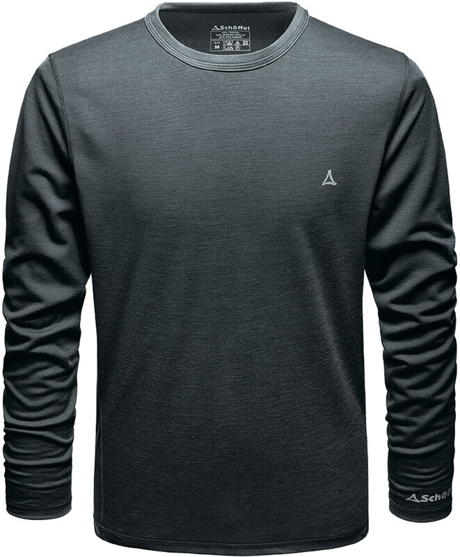 Schöffel Sport Longsleeve Top Heren, pirate black M 2019 Onderhemden