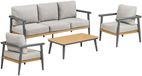 House Nordic Loungeset Comillas - Antraciet/Grijs