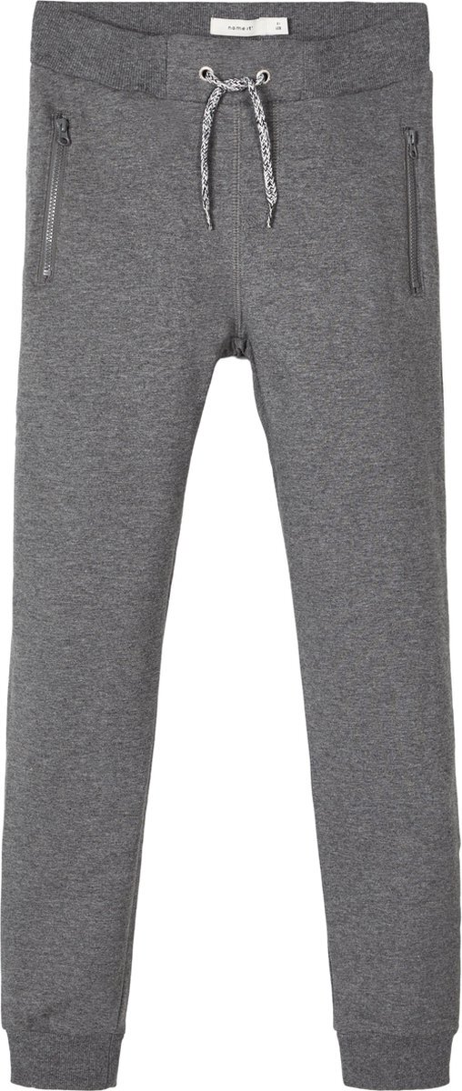 name it Nithonk Sweat Pant Junior Trainingsbroek - Unisex - grijs Maat 104