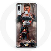 Maniacase Etui voor Samsung Galaxy A20e Formule 1 Max Verstappen F1 Helm