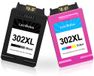HP 302XL cartouches d'encre, pack de 2, noir et couleur