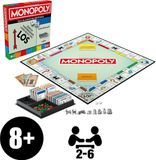 Hasbro Monopoly-bordspel | Klassiek spel met bewaarbakje en grotere pionnen | Leeftijd 8+ | 2 tot 6 spelers | Gezinsspellen voor kinderen en volwassenen | Kindercadeaus - Duitse versie