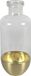 Countryfield Bloemenvaas Mystik - Glas - transparant/goud - 14 x 31 cm