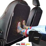 Kewago Premium rugleuningbescherming, autostoelbeschermer in set van 2, zwart
