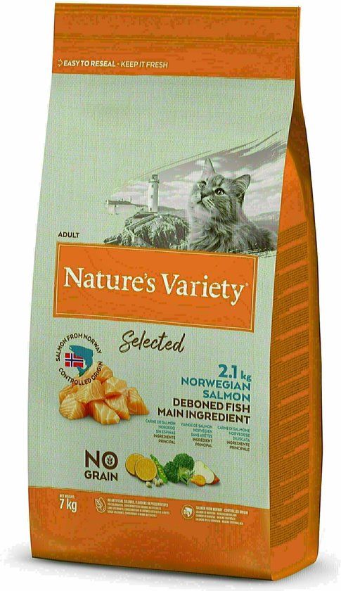 Nature's Variety Selected Norwegian Salmon Adult Kattenvoer - 7 kg