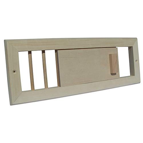 FinTec Ventilatieschuiver van espenhout - 0705184382835