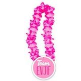 Roze Bloemenketting Team vrijgezellenfeest