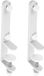 Set de 2 supports de table pour montage mural, pince de table, support de protection, blanc
