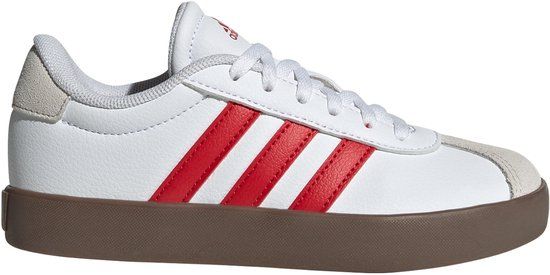 Adidas Sportswear VL Court 3.0 Schoenen Kinderen Wit Leer Unisex Lage Sneakers