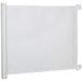 Pawhut Veiligheidsbarrière voor dieren, intrekbaar, automatisch, 1,15 l x 0,83 uur, m, teslin metaal, wit