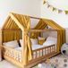 Lilimaus Bedhemel, 100% Coton mousseline, baldakijn pour Enfants, rideaux pour lit d'enfant 90 x 200 cm et 120 x 200 cm, décoration de chambre d'enfant, cadeau pour filles et garçons