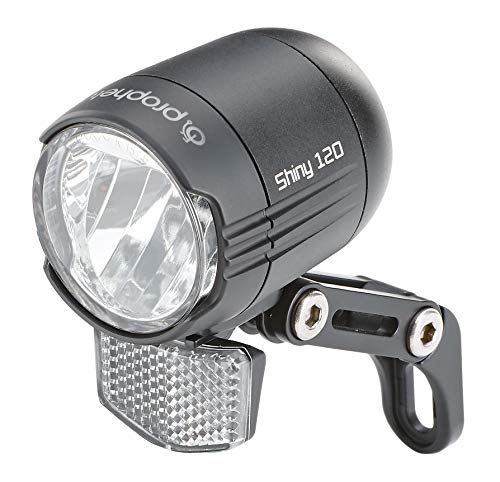 Prophete Led-koplamp 120 lux | fietsverlichting | aluminium | OSRAM LED's | voor e-bike (6-48 V) | incl. houder | zijdelingse zichtbaarheid