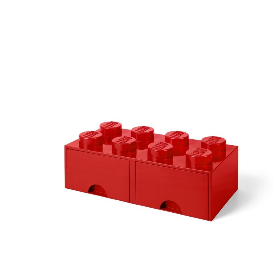 lego 4004 Storage Brick Opberglade 2x4 Rood