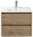 BES LED Dante Natuur Eiken Badmeubelset 60 cm met Keramische Wastafel Wit Enjoy