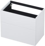 INK - Onderkast 2 Laden Push To Open 65cm Gelakt - 800x450x650 Mm - Mat Wit
